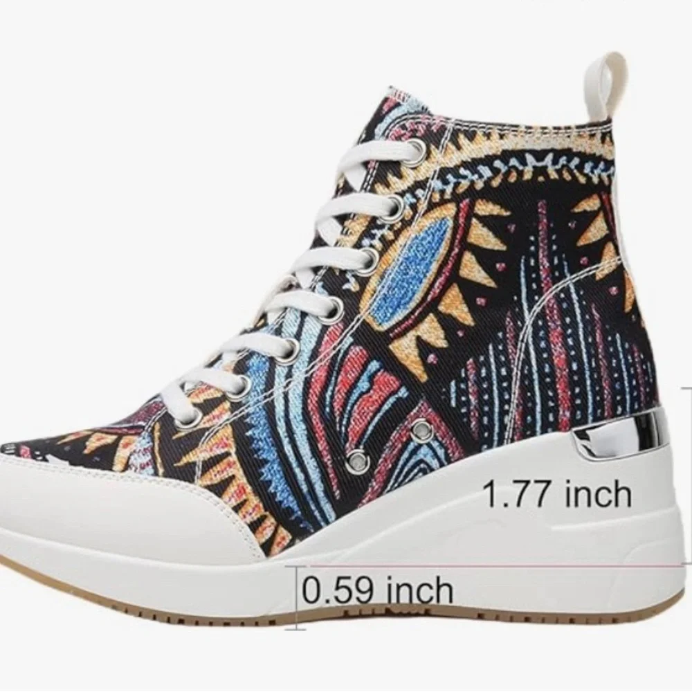 Brand New Women’s Cestfini graffiti platform High top sneakers - Picture 11 of 11